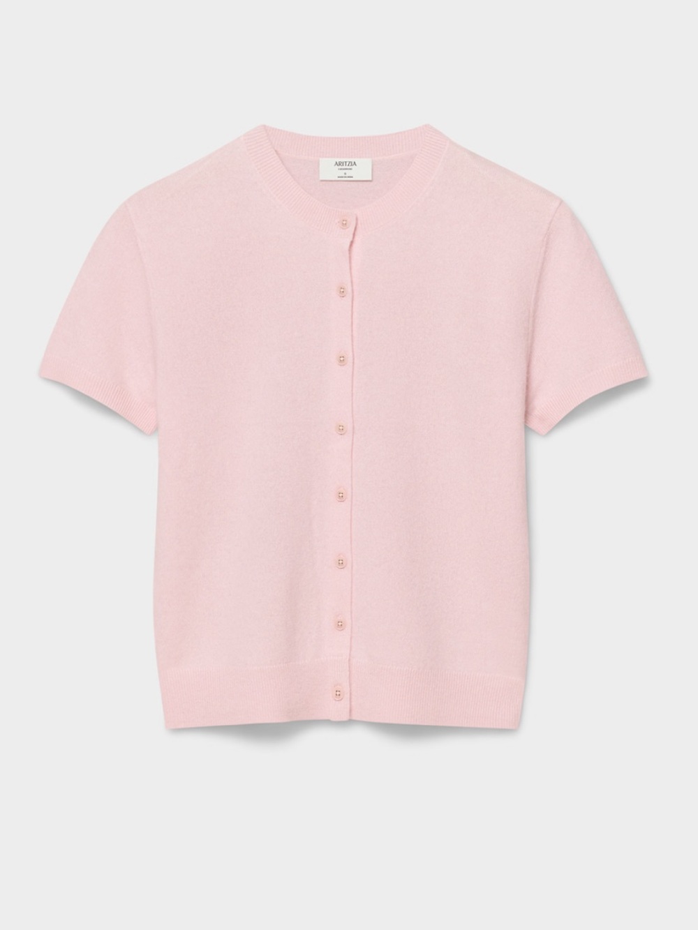 Aritzia Cashmere Noteworthy Shortsleeve Cardigan - Picture 2 of 5